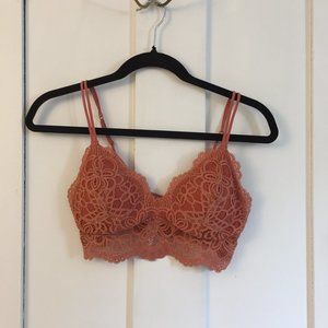 Colsie Orange Lace Bralette - Size Small